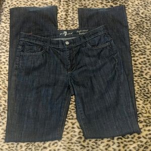 7 For All Mankind High Waist Boot Cut Jeans